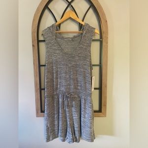 Athleta Grey Athletic Romper Large